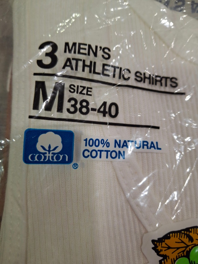 Fruit of the Loom Men's Athletic Shirts, 3 pack, Medium, New - photo 3