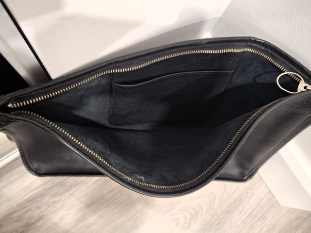 ROOTS Black Leather Portfolio Case - photo 3