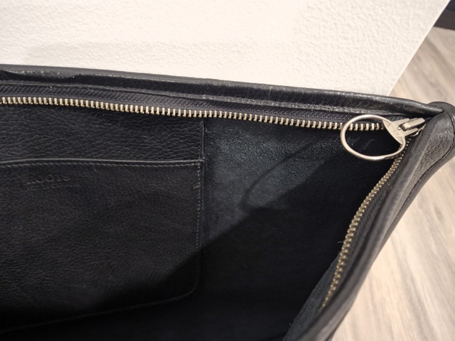 ROOTS Black Leather Portfolio Case - photo 5
