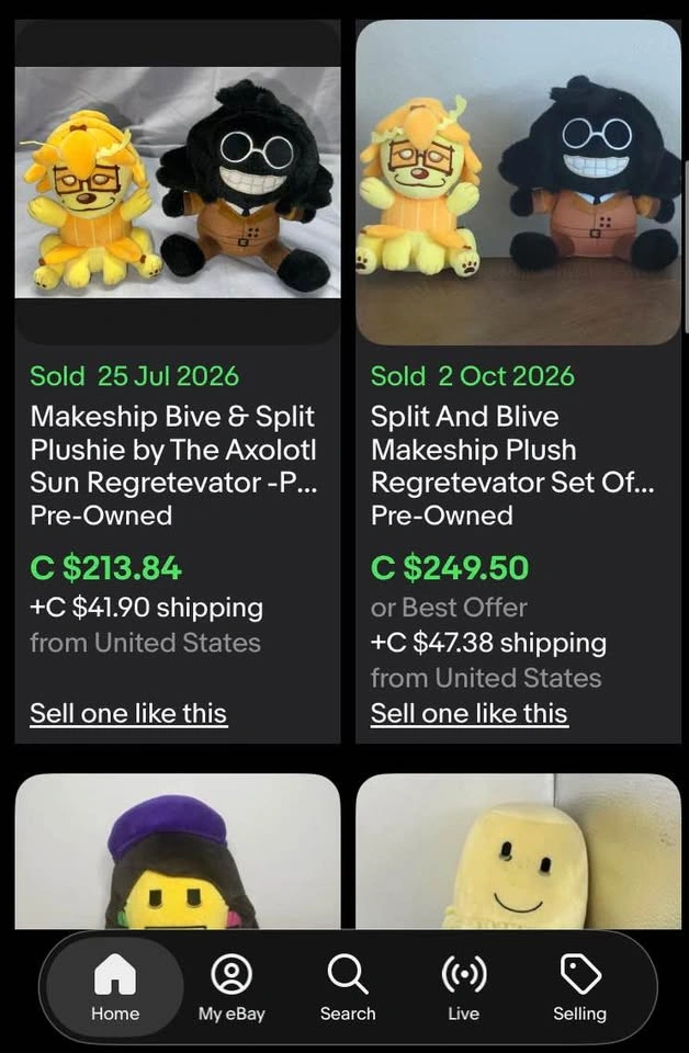 Makeship Split & Bive plushies from Regretevator - photo 3
