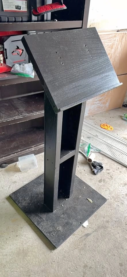 Black Wooden Lectern/ podium