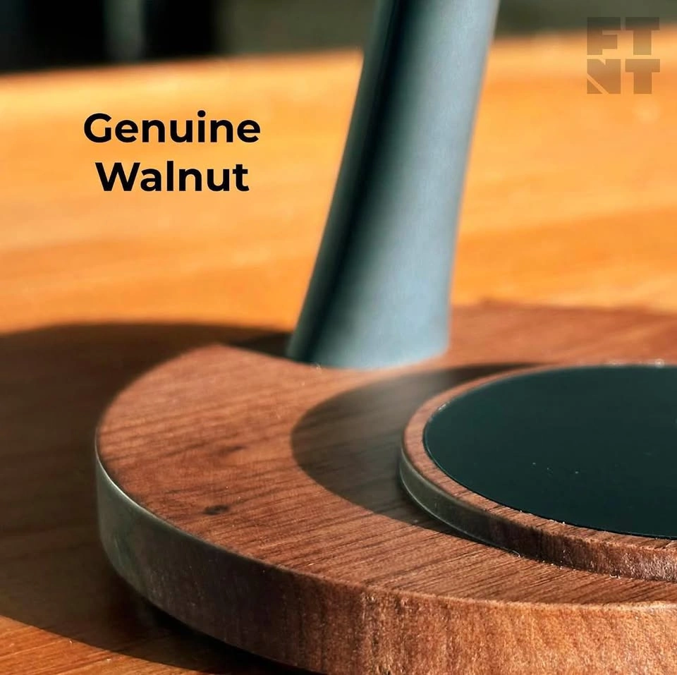 ZenStand Magnetic Wireless Charger, Walnut Wood - photo 3