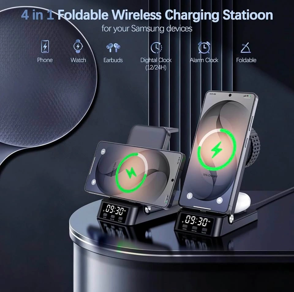 4 in 1 Foldable Wireless Charging Station for Samsung - photo 2