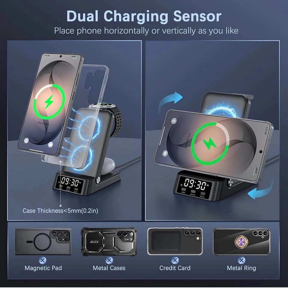 4 in 1 Foldable Wireless Charging Station for Samsung - photo 5