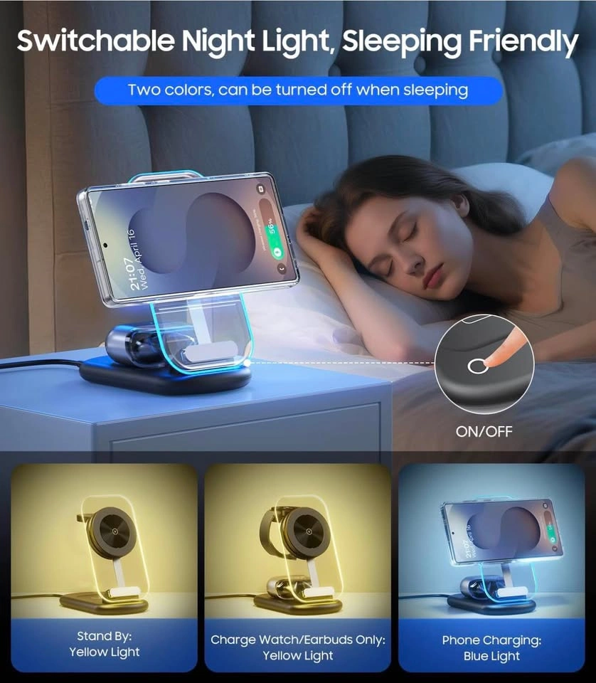 3 in 1 Foldable Wireless Charging Station for Samsung - photo 5