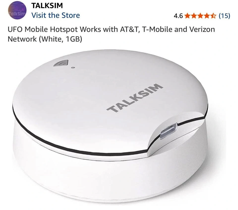 UFO Mobile Hotspot Works with AT&T, T-Mobile and Verizon
