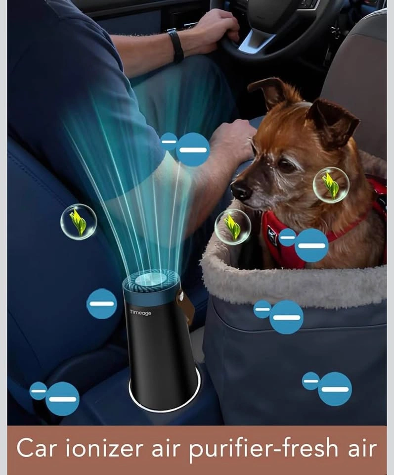 Ozone Generator for Car 2-in-1 Ozone Machine, Air Ionizer Purifi - photo 2