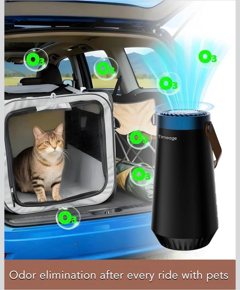 Ozone Generator for Car 2-in-1 Ozone Machine, Air Ionizer Purifi - photo 5