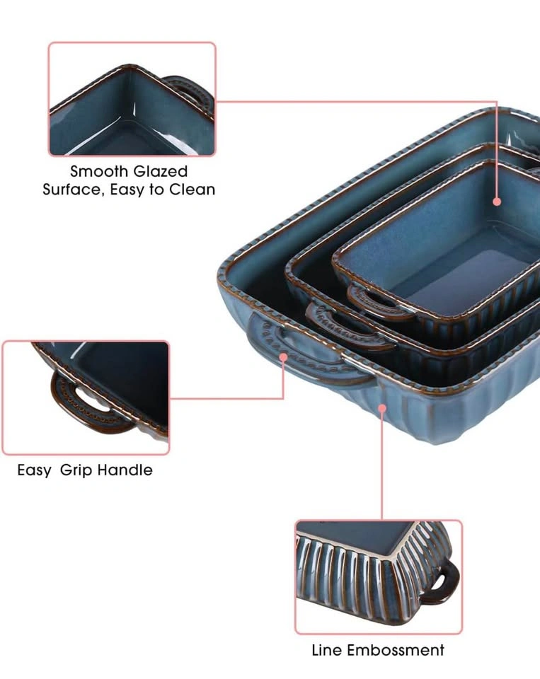 Sweejar Casserole Dish for Oven, 13x9 Ceramic Baking Dishes - photo 5