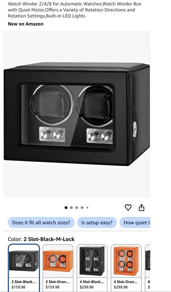 2 Watch Winder for Automatic Watches