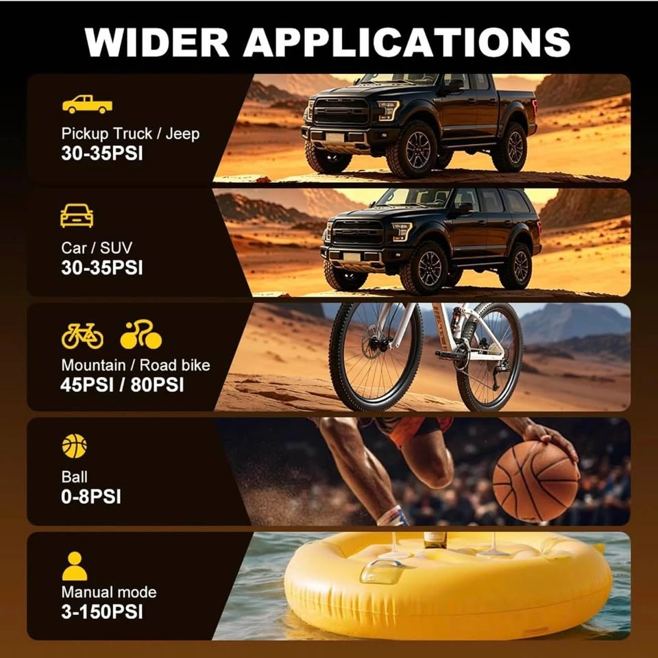Portable Cordless Tire Inflator Air Compressor - photo 5