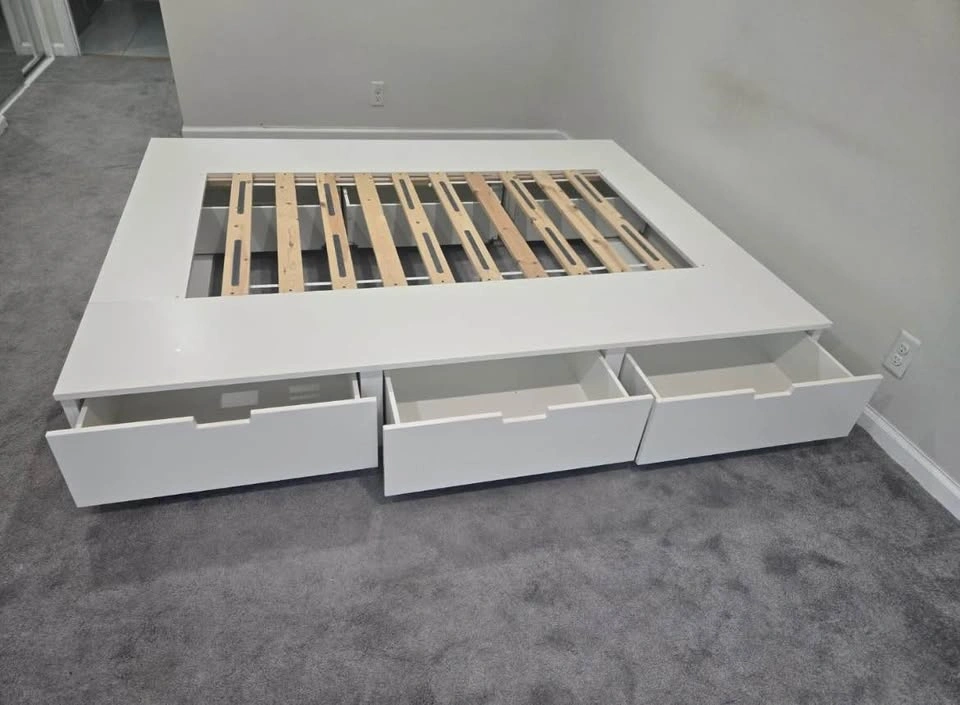 NORDLI King Bed Frame with 6 Drawers - photo 3