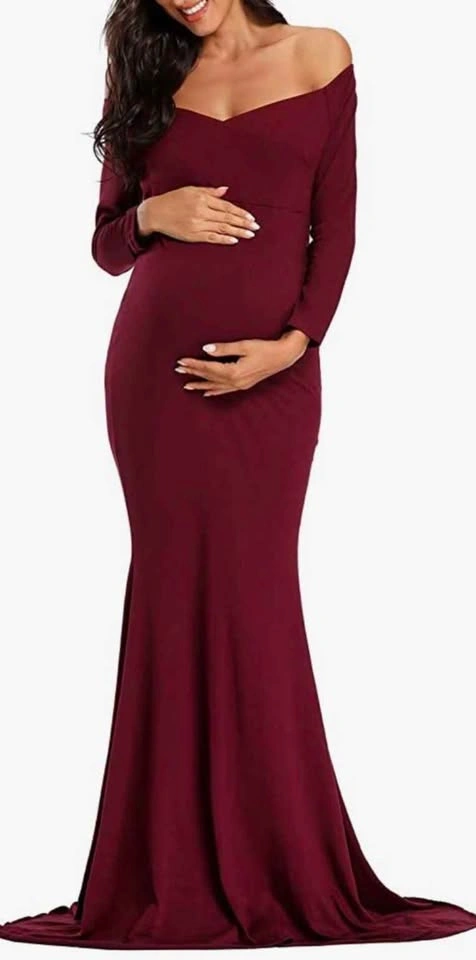Maternity Dress NEW (Brand Ecavus Women Off Shoulder) - photo 2