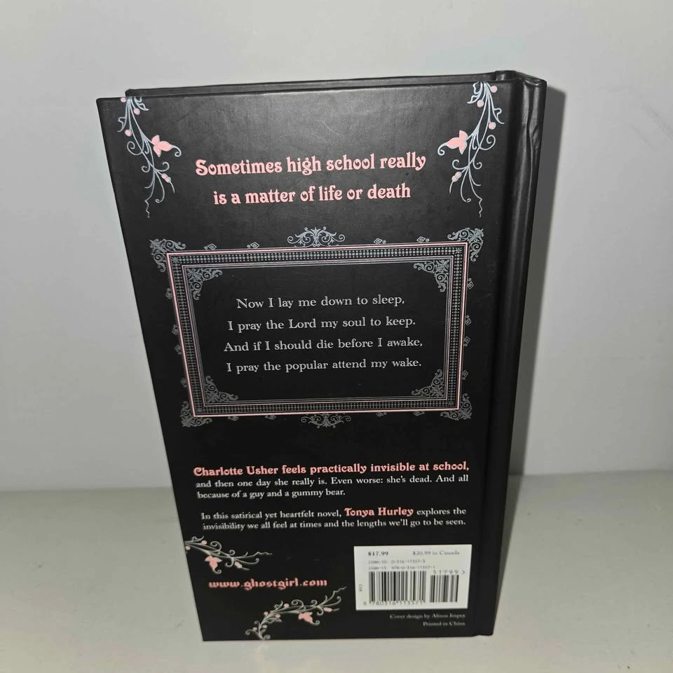 Ghostgirl Hardcover Book by Tonya Hurley (1st Edition - Like New - photo 5