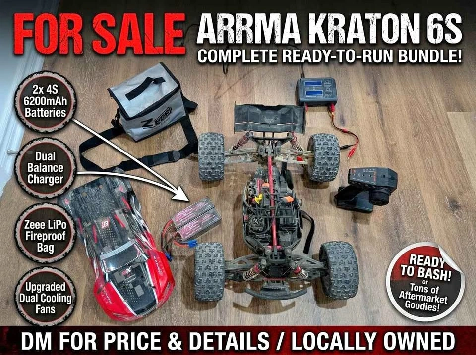 ARRMA KRATON 6S BLX – COMPLETE READY-TO-RUN BUNDLE