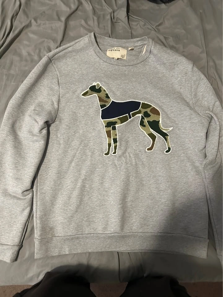 Ted Baker London Made in Britain Camo Greyhound Crewneck