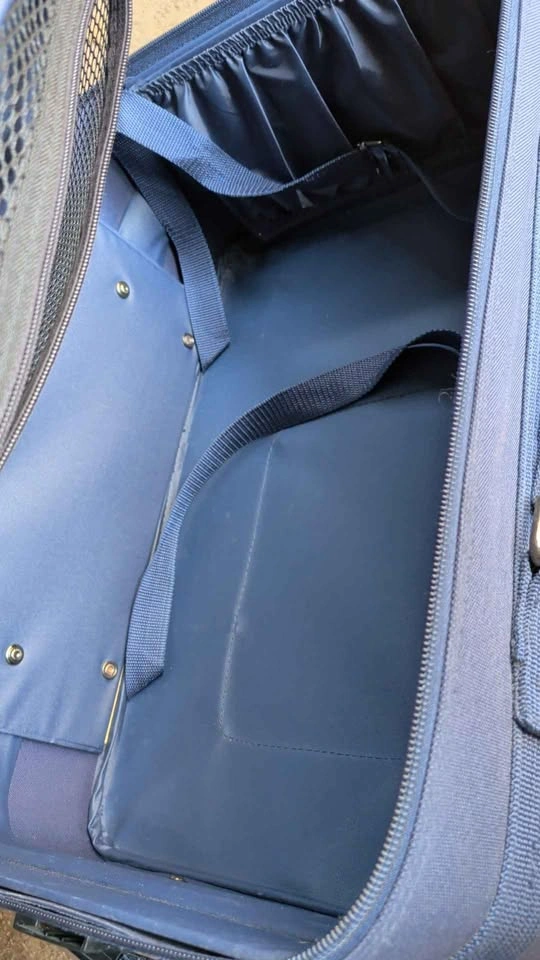 Merino Blue Rolling Suitcase - photo 3