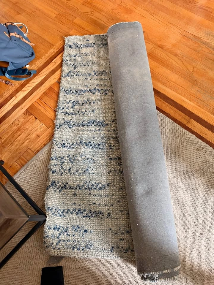 West Elm Distressed Foliage Rug 5x8