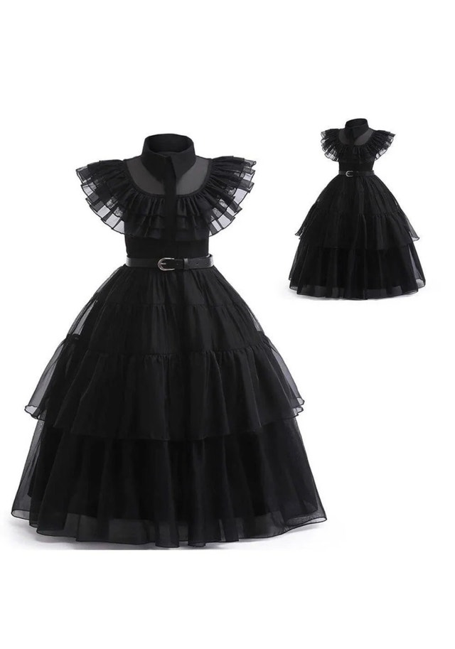 Brand New Wednesday Addams Kids Halloween Costume Size 7-8