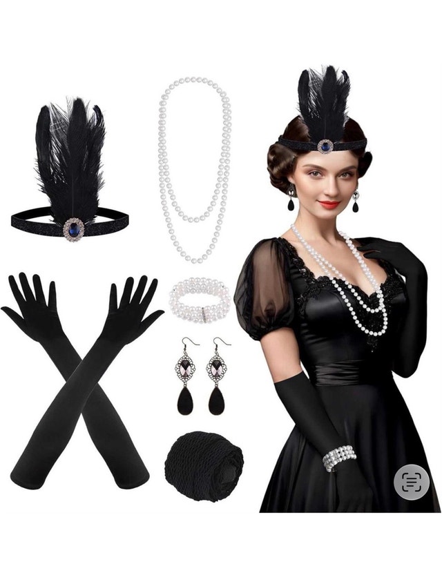 2 Brand New 1920’s flapper costume accessories