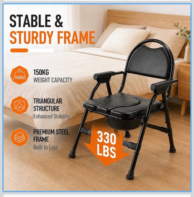 Brand New Bathroom Commode Chair - New in Box - photo 3
