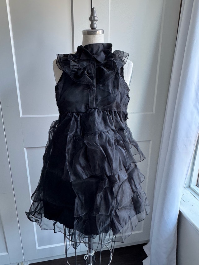 2 Brand New Wednesday Addams Costumes Size 120 - photo 5