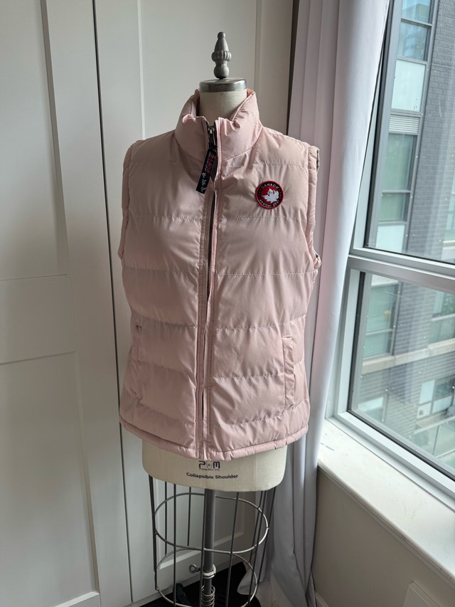 Pink Warm Fall / Autumn / Winter Vest Coat Like New Worn Twice