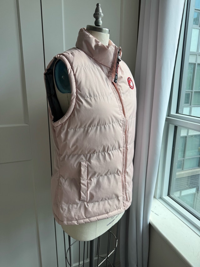Pink Warm Fall / Autumn / Winter Vest Coat Like New Worn Twice - photo 5