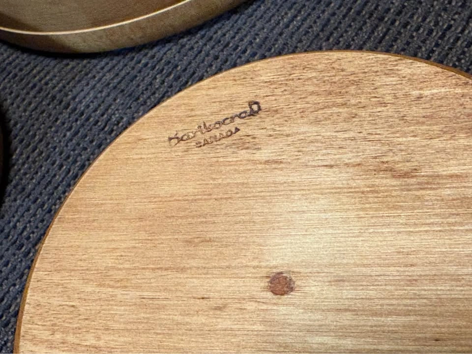 Vintage MCM 1960’s Baribocraft Canada Wooden Salad Bowl Set - photo 3