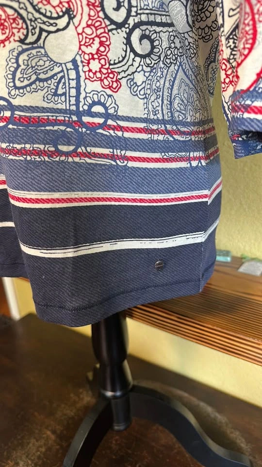 Olsen Paisley Print 3/4 sleeve Shirt - photo 3