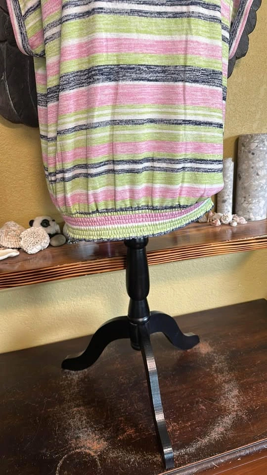 Ricki’s Striped Pink and Green Women's Top - photo 3