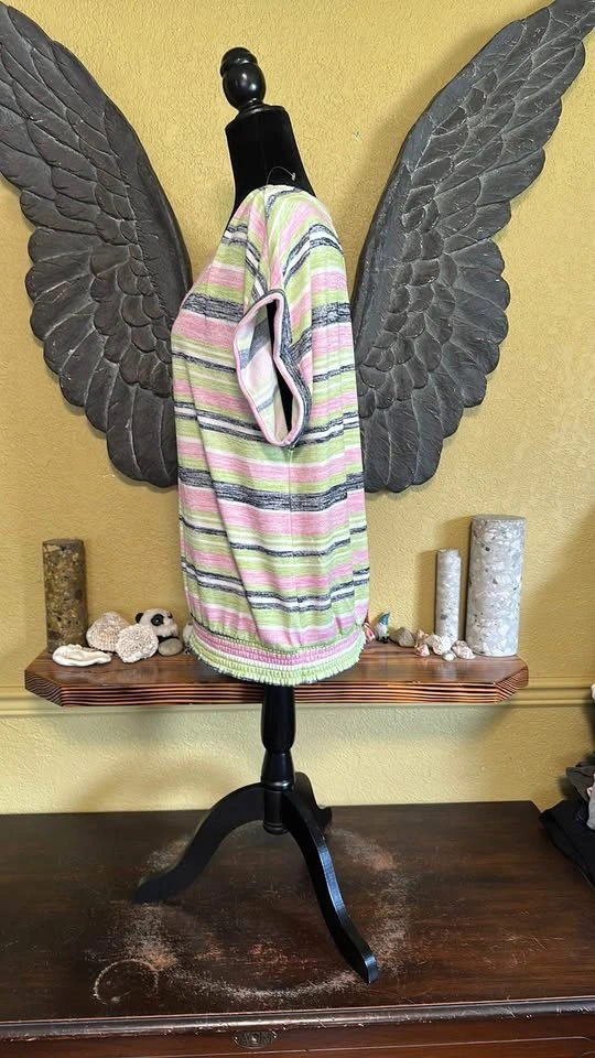 Ricki’s Striped Pink and Green Women's Top - photo 5