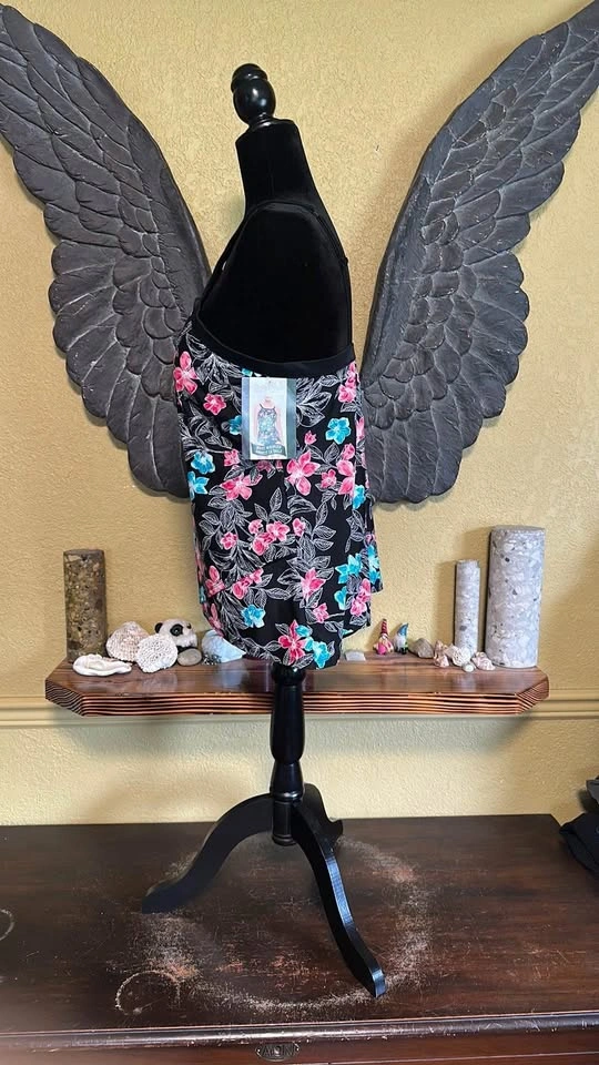 Christina Floral Black Swim Top - photo 5