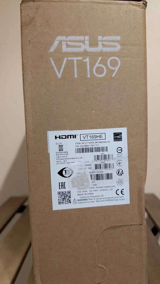 ASUS VT169 15.6" Touch Monitor - photo 5