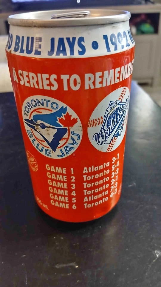 Vintage 1992 Toronto Blue Jays World Series Champions Coca-Cola