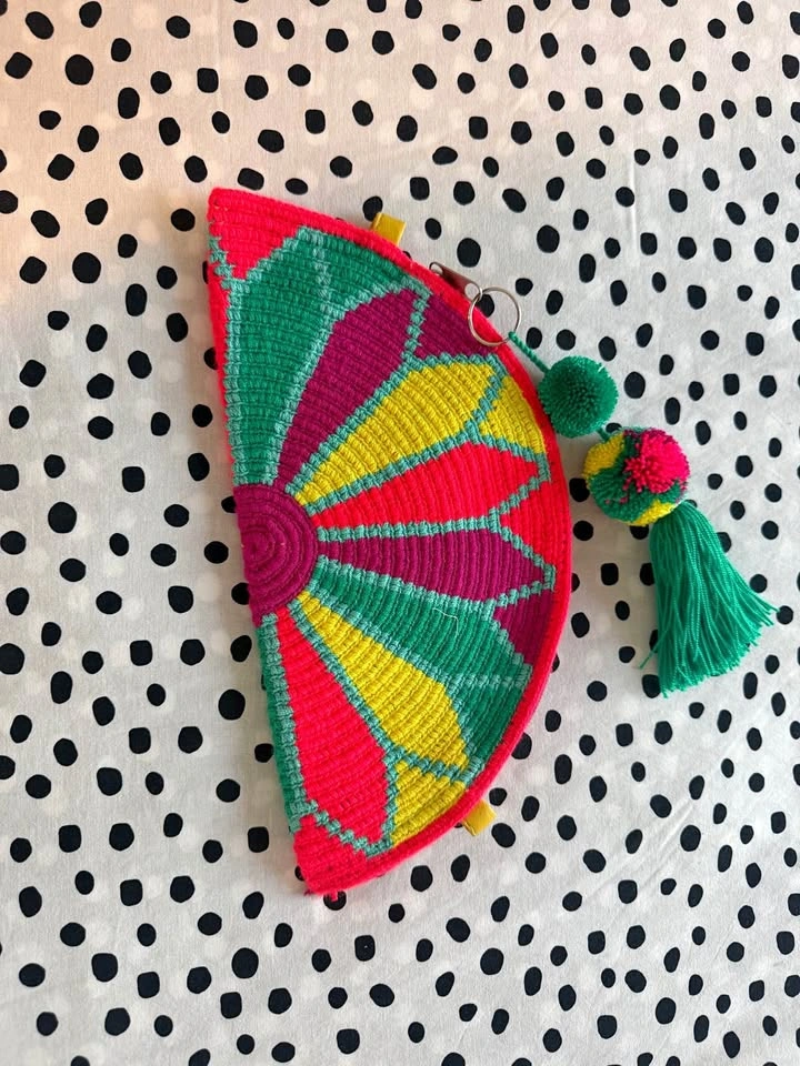 Handwoven Wayuu-Style Clutch