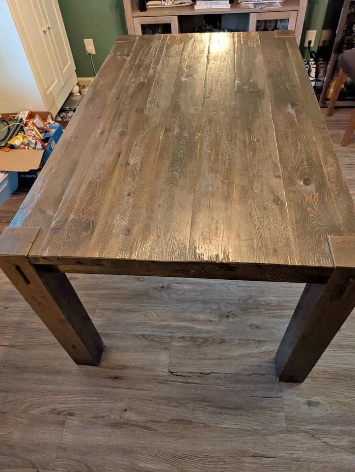 Ashley furniture rustic dining table