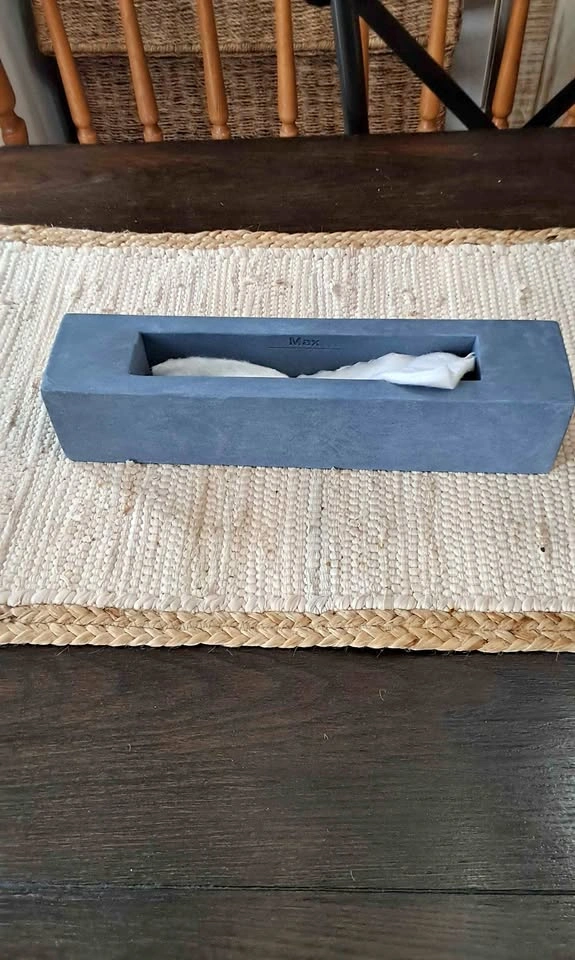 Concrete tabletop fire pit