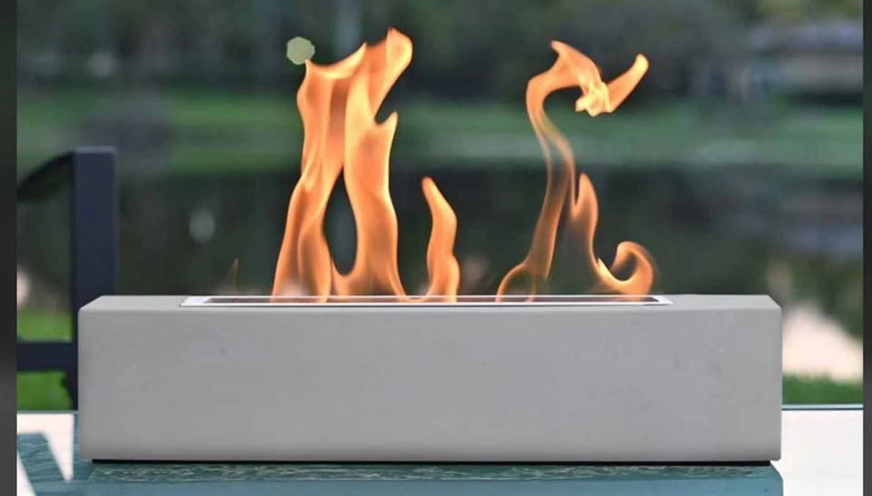 Concrete tabletop fire pit - photo 2