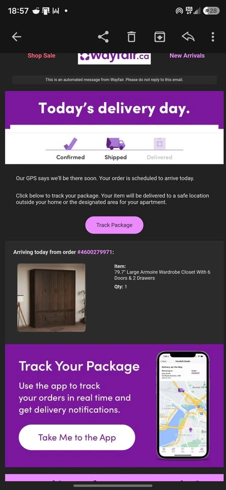 Dark Brown 4-Door Wardrobe with Drawers (get a free robot sweepe - photo 4