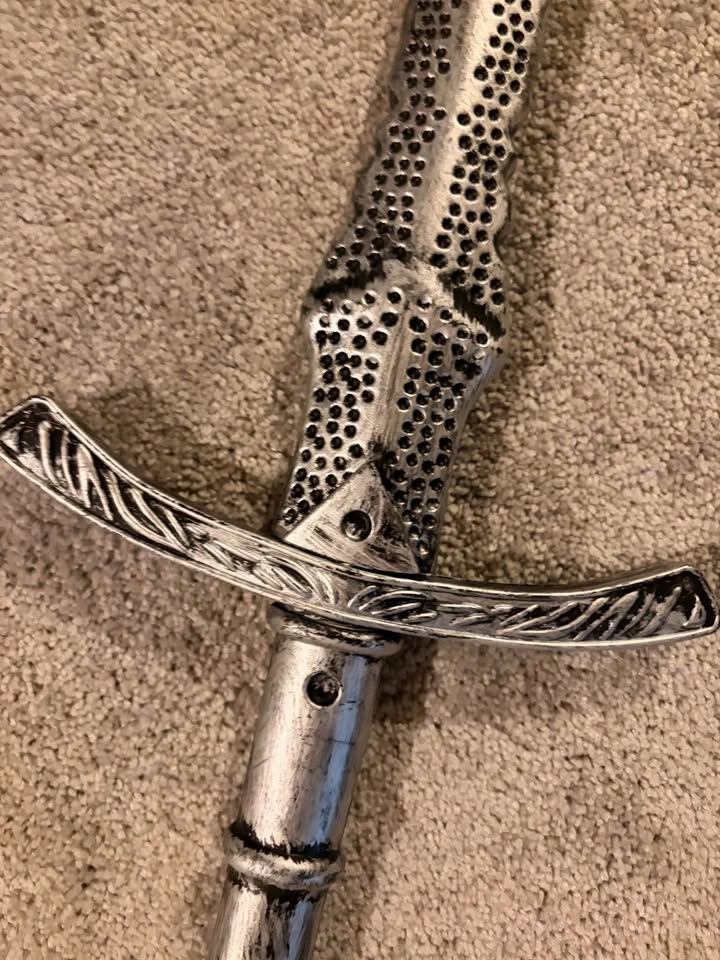 Halloween costume sword and spiked flail - photo 2