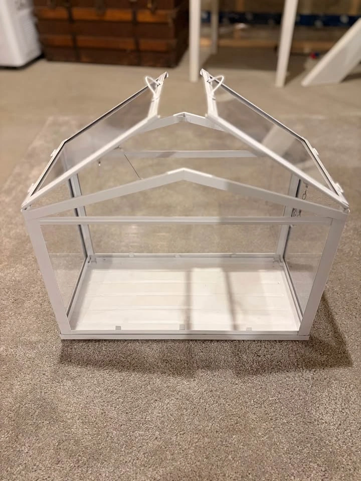 White Mini Greenhouse / Wedding Card Box & Terrarium - photo 2