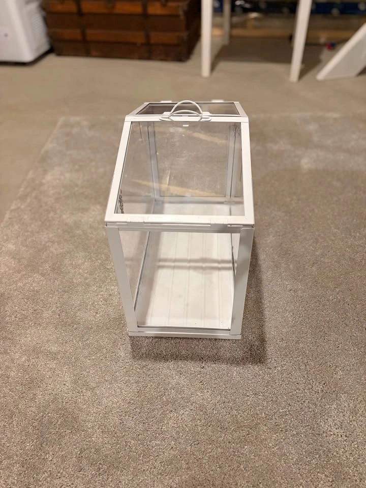 White Mini Greenhouse / Wedding Card Box & Terrarium - photo 4