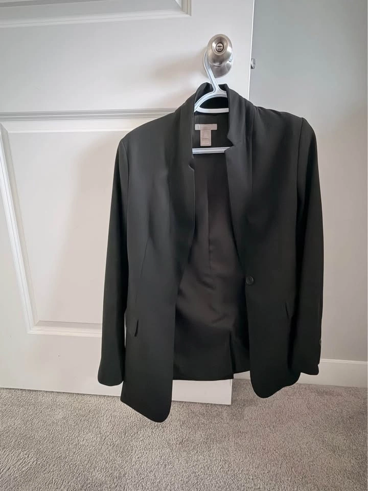 Oversized Woman’s Black Blazer - H&M (size XS) - photo 2