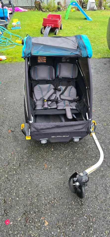 Burley D'lite X – 2-Seat Kids Bike Trailer & Stroller - photo 3