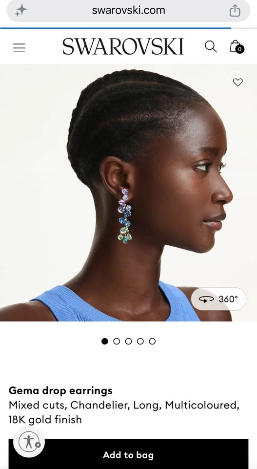 Swarovski Gema drop earrings - photo 4