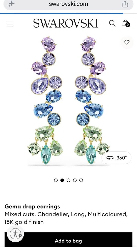 Swarovski Gema drop earrings - photo 5