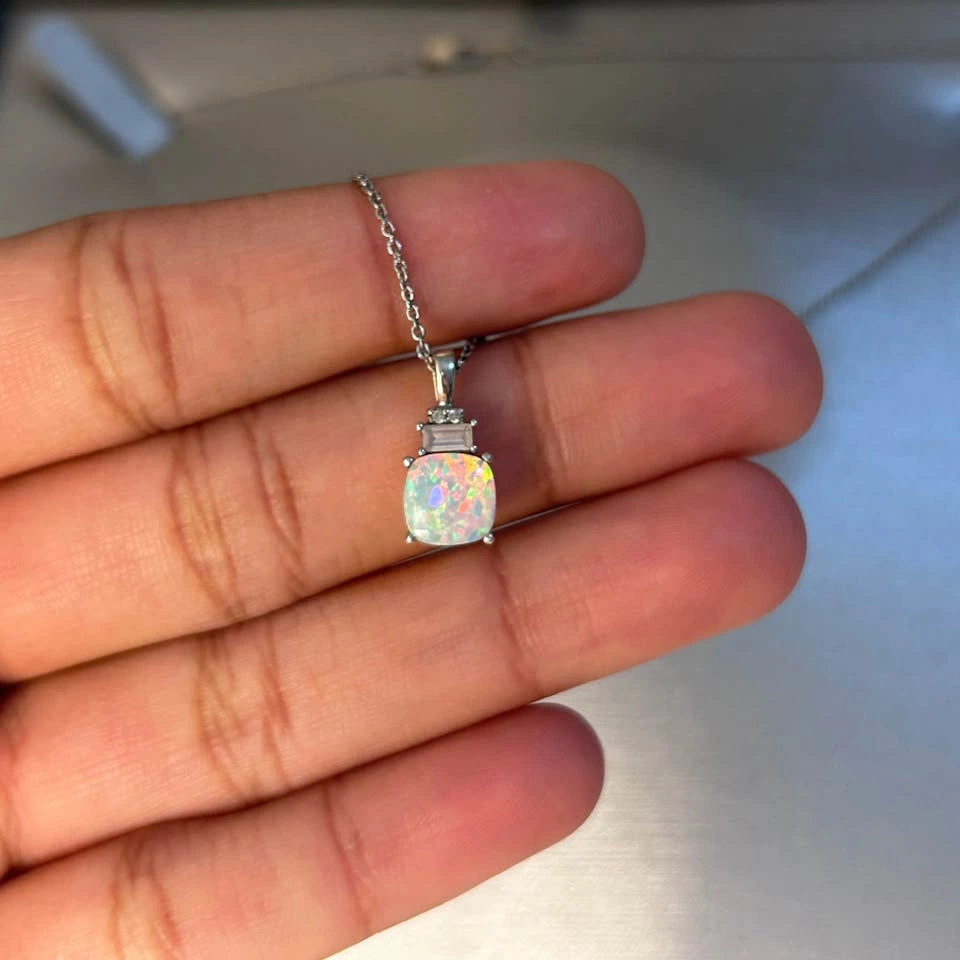 Peoples Opal pendant necklace - photo 3