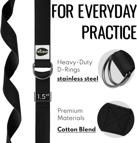 2 IN 1 Yoga & Mat Strap for Stretching – Cotton – 6/8/10 ft - photo 5