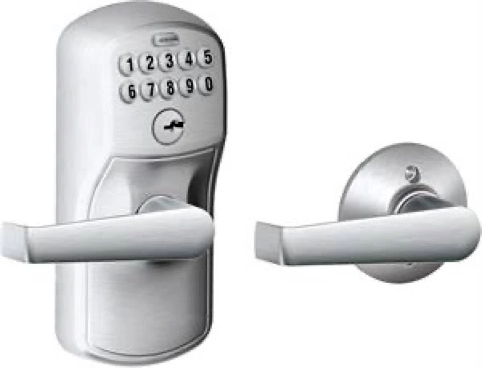 Schlage Keypad Lever Lock (Plymouth, Satin Nickel) - photo 2